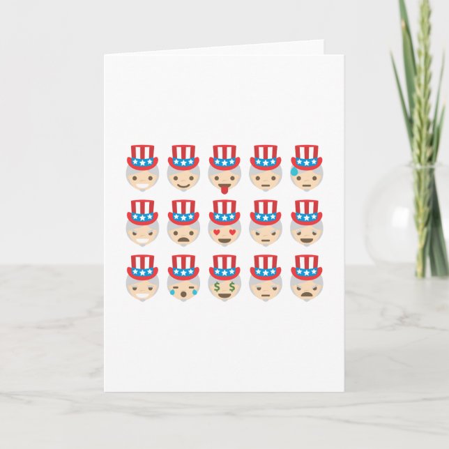 uncle sam emoji card (Front)