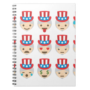 uncle sam emoji notebook