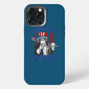 Uncle Sam Firework 4th Of July Men American USA iPhone 13 Pro Max Case