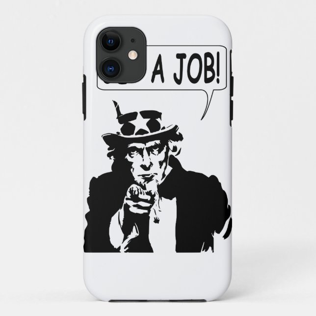 Uncle Sam Get A Job Case-Mate iPhone Case (Back)