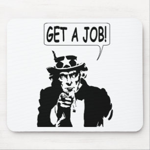 Uncle Sam Get A Job Mouse Mat