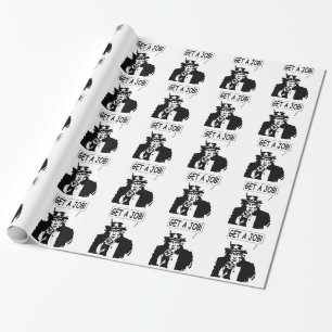 Uncle Sam Get A Job Wrapping Paper