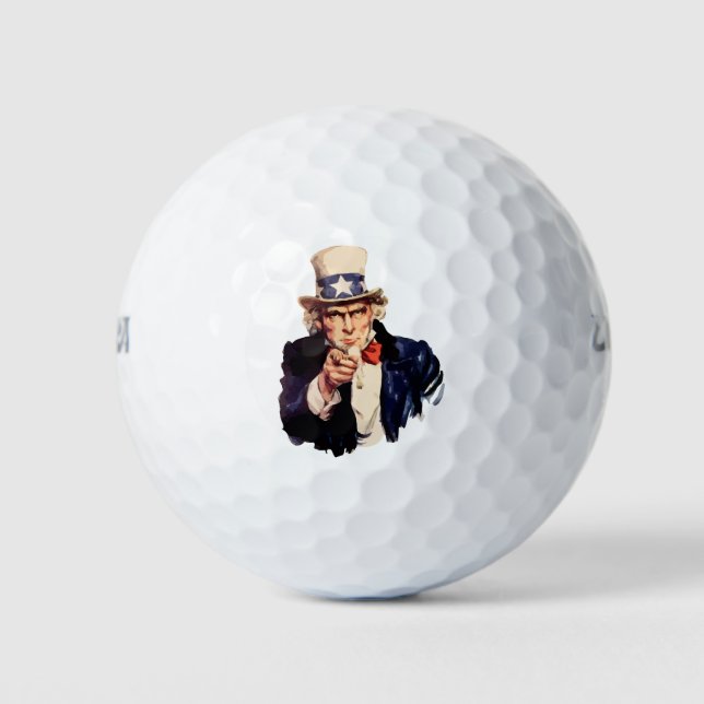Uncle Sam Golf Balls (Front)