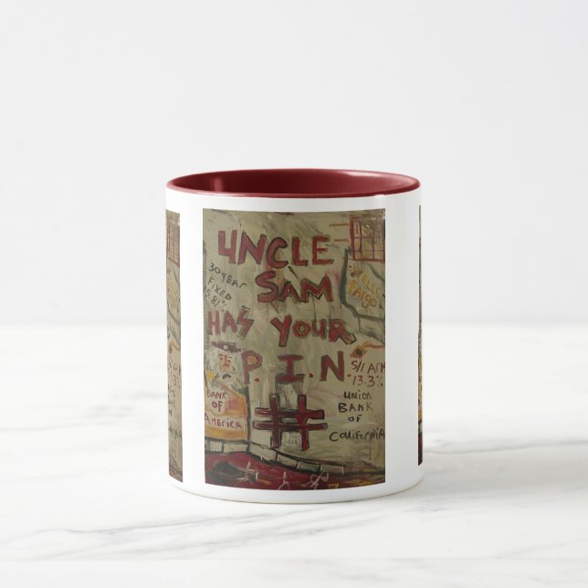 uncle sam has your pin number mug (Center)
