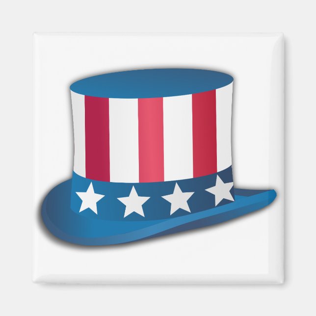 Uncle Sam Hat Magnet (Front)