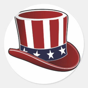 Uncle Sam Hat Sticker