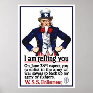 Uncle Sam -- I Am Telling You Poster