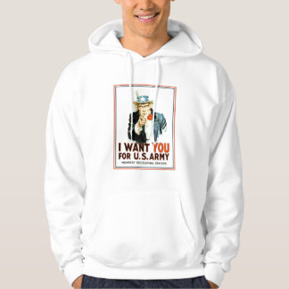 Uncle Sam I Want You Army Hoodie