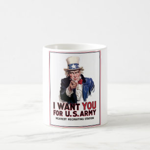 Uncle Sam "I Want You" Coffee Mug