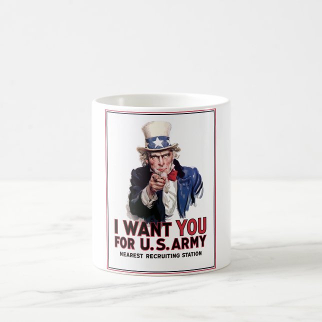 Uncle Sam "I Want You" Coffee Mug (Center)
