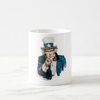 Uncle Sam I Want You Customise With Your Text Coffee Mug