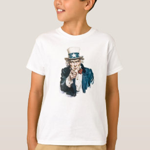 Uncle Sam I Want You Customise With Your Text T-Shirt