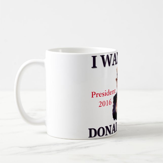 Uncle Sam I Want You Donald Trump 2016 Coffee Mug (Left)