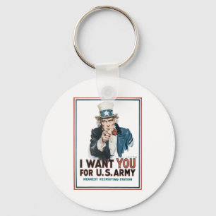 Uncle Sam "I Want YOU!" Key Ring