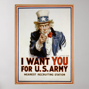 Uncle Sam - I Want You Poster