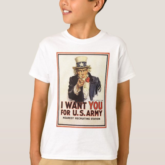 Uncle Sam - I Want You T-Shirt (Front)