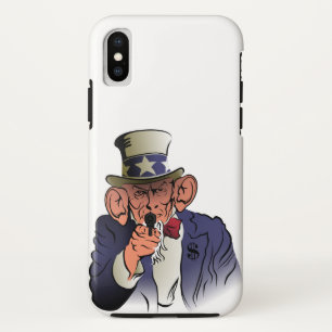 Uncle Sam in colour iPhone X Case