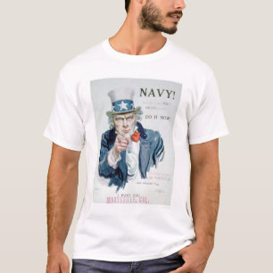 Uncle Sam is Calling You!  Enlist Navy (US02148B) T-Shirt