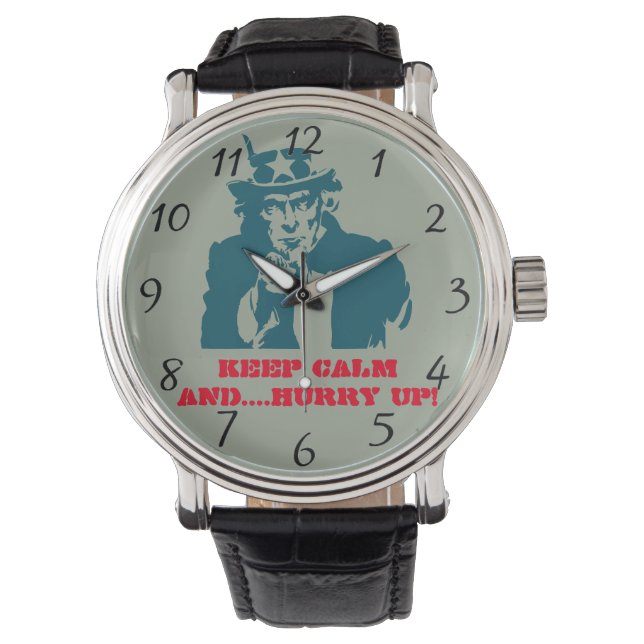 Uncle Sam keep calm Watch (Front)