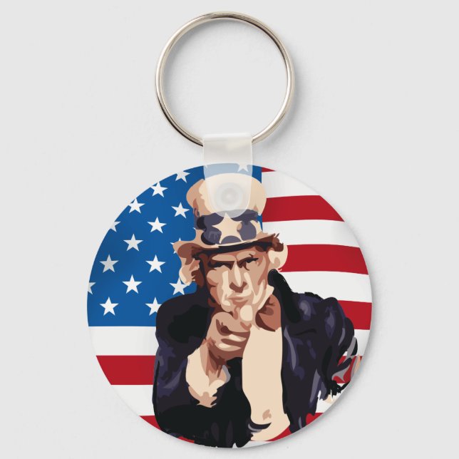 Uncle Sam Key Ring (Front)