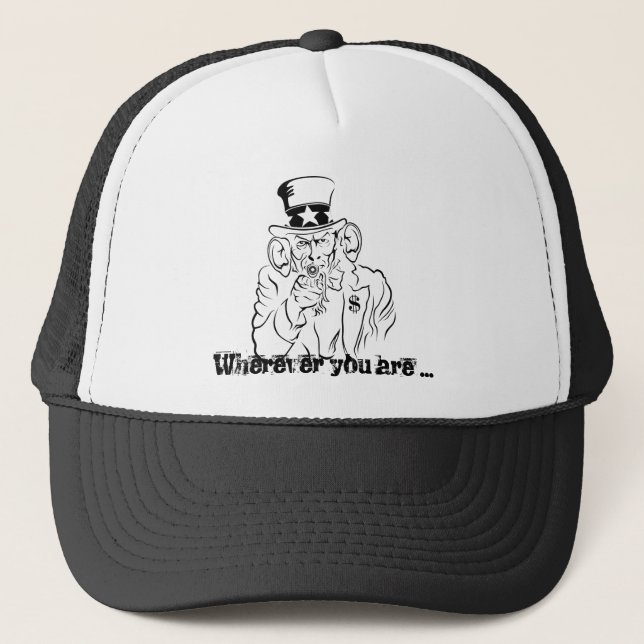 Uncle SAM listens Trucker Hat (Front)