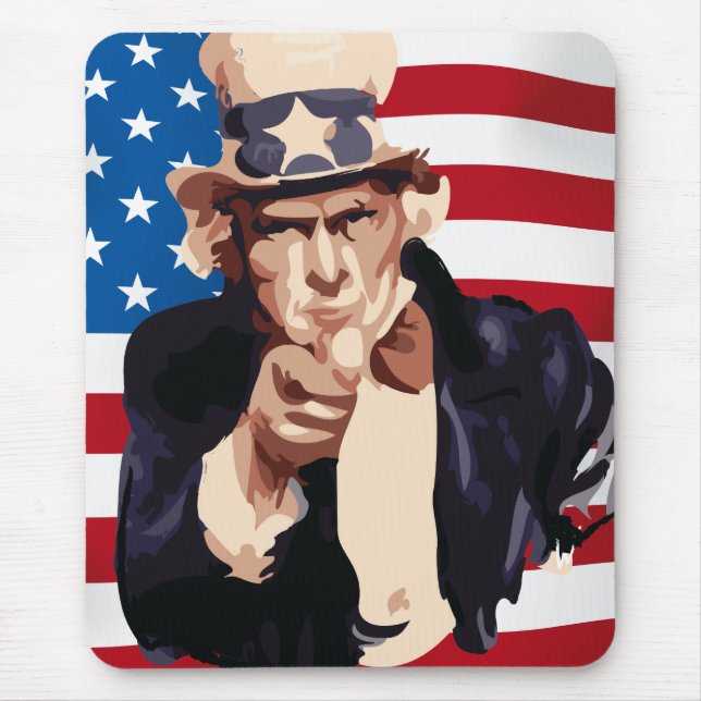 Uncle Sam Mouse Mat (Front)