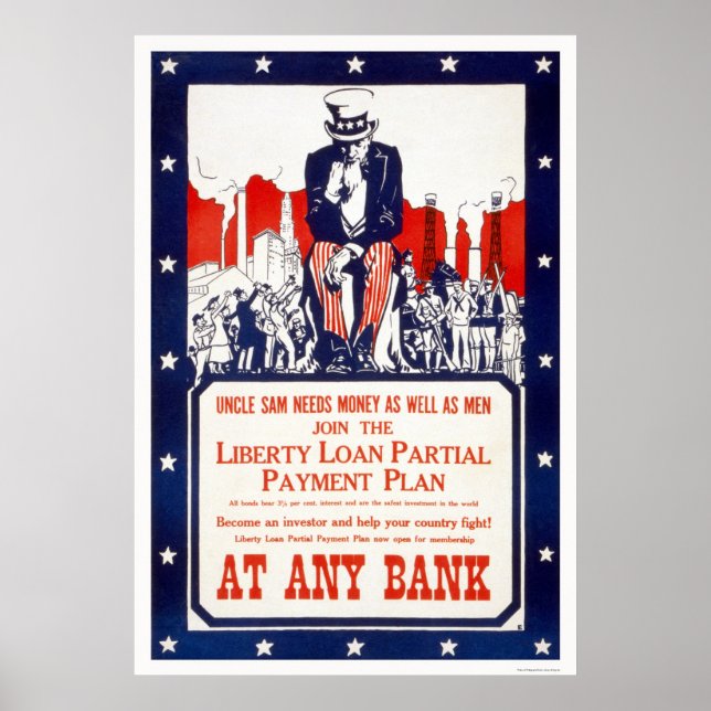 Uncle Sam needs money... Poster (Front)