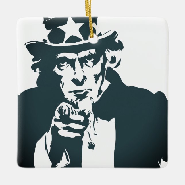 Uncle Sam Ornament (Front)