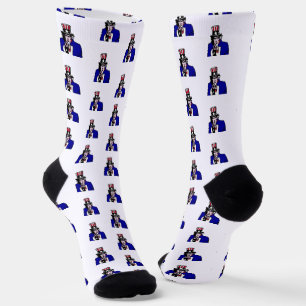 Uncle Sam Patriotic Socks