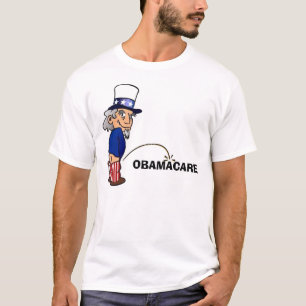 Uncle Sam peeing on Obamacare T-Shirt