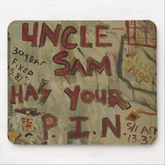 UNCLE SAM PIN NUMBER MOUSE MAT