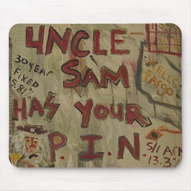 UNCLE SAM PIN NUMBER MOUSE MAT (Front)