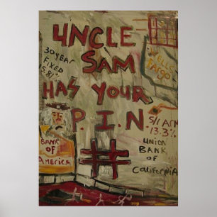 UNCLE SAM PIN NUMBER POSTER