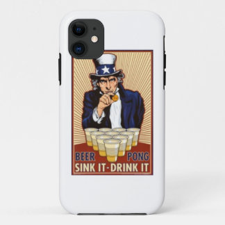 uncle Sam playing beer pong iphone cover
