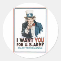 Uncle Sam Poster, America. I Want You For...