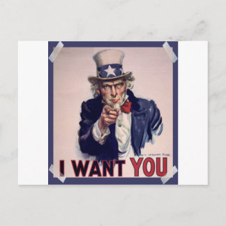 Uncle Sam Poster High Quality Postcards