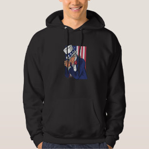 Uncle Sam Praying Us American Patriotic Culture 4t Hoodie