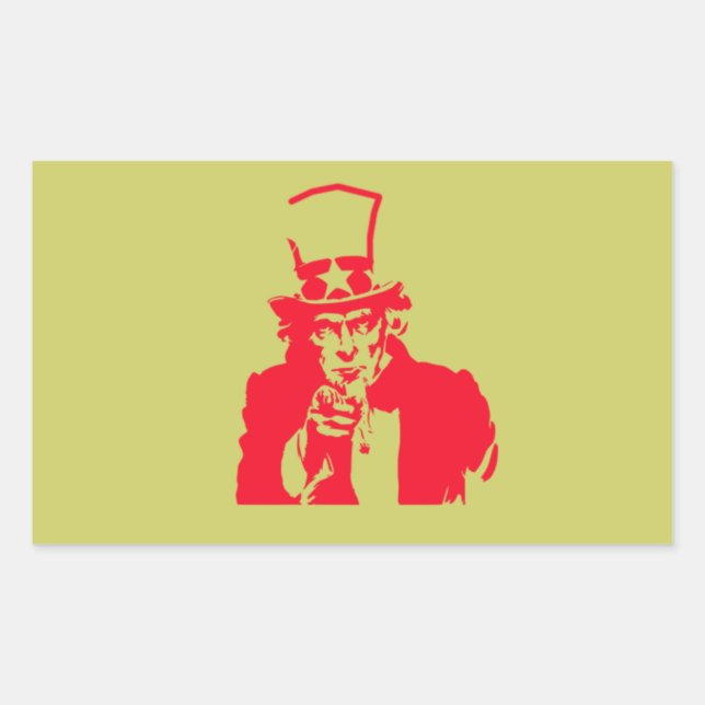 Uncle Sam (Red) on Stickers (Front)