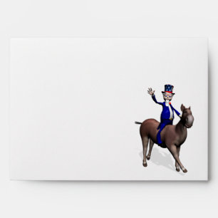 Uncle Sam Riding On Donkey Envelopes