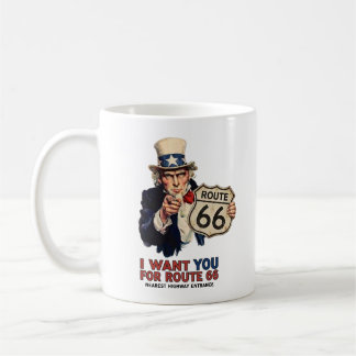 Uncle Sam Route 66 Coffee Mug