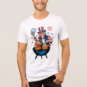 Uncle Sam’s Star-Spangled BBQ Bash Tri-Blend Shirt