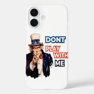 uncle Sam said stop playin' iPhone 16 Case