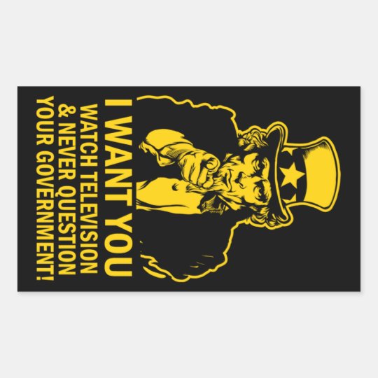Uncle Sam Satire Sticker
