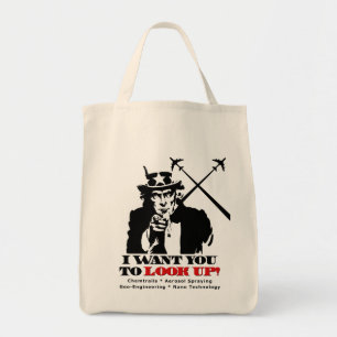 Uncle Sam says I Want You To Look Up Tote Bag
