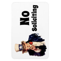 Uncle Sam Says No Soliciting