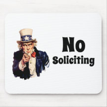 Uncle Sam Says No Soliciting