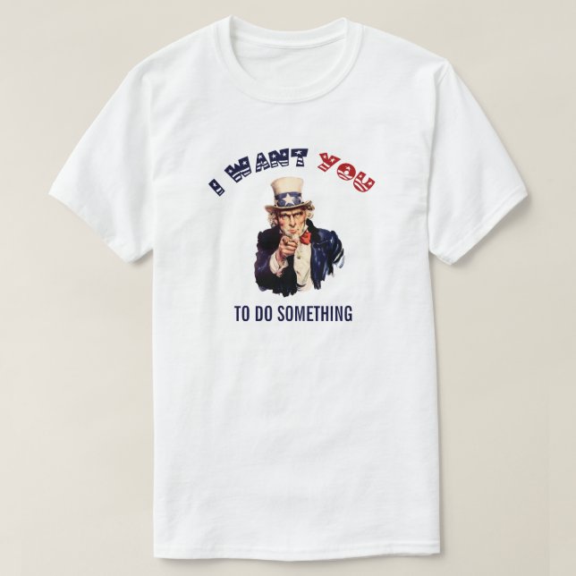 Uncle Sam Template T-Shirt (Design Front)
