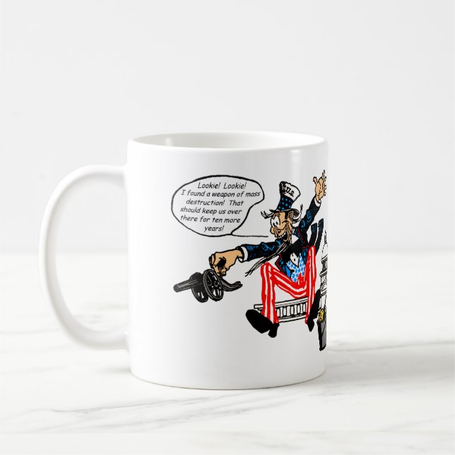 Uncle Sam, Ten More Years mugs (Left)