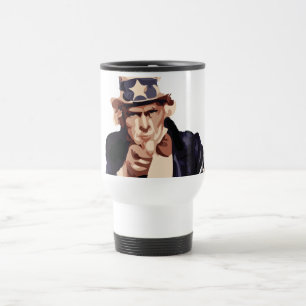 Uncle Sam Travel Mug