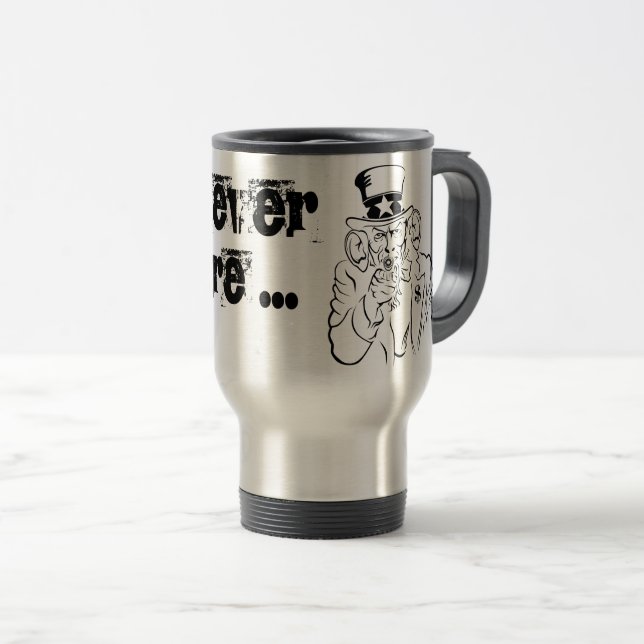 Uncle Sam Travel Mug (Front Right)
